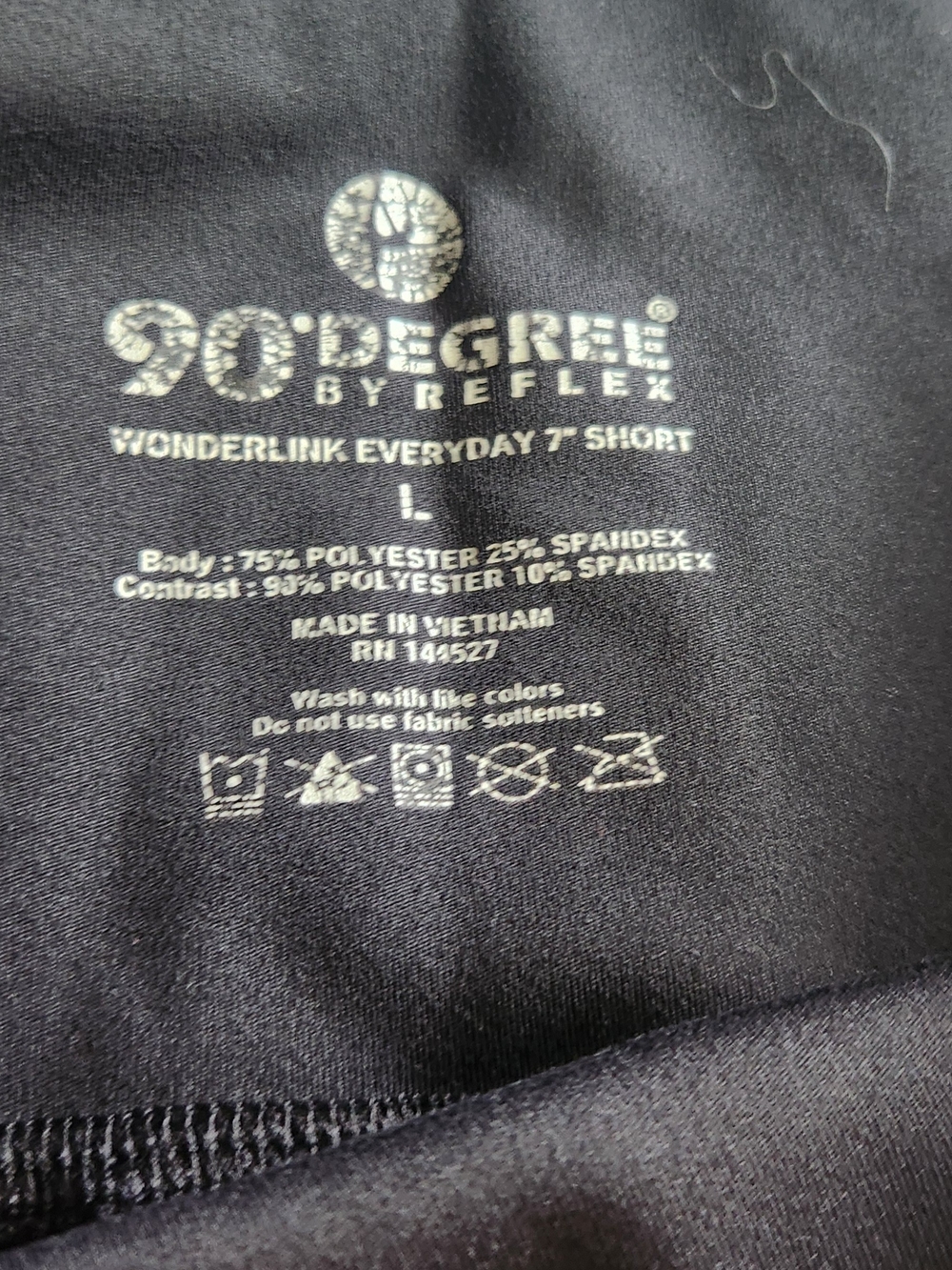 Women’s High-Rise Bike Shorts — Black and Blue - Picture 3 of 3